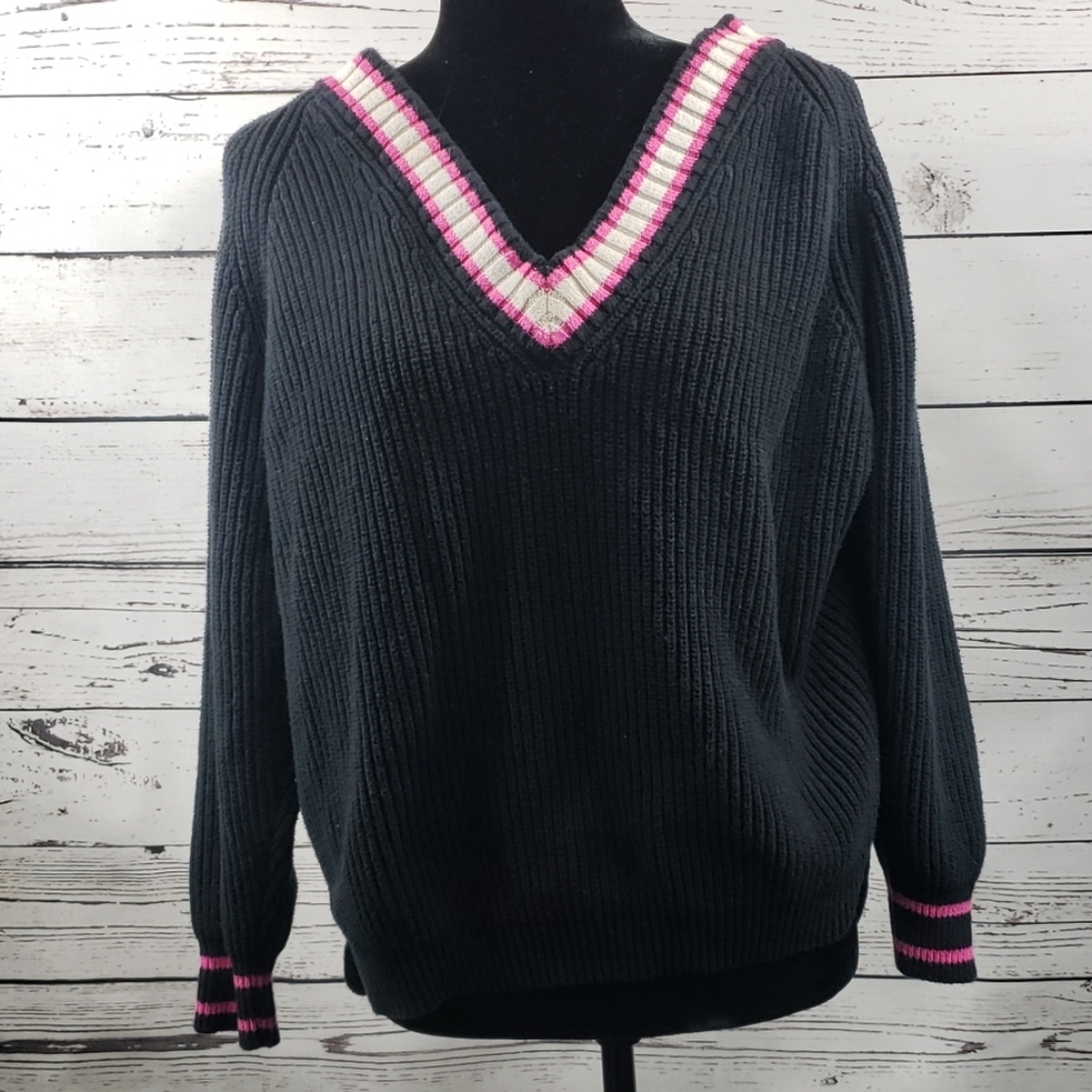 Express Chunky Knit Black Sweater